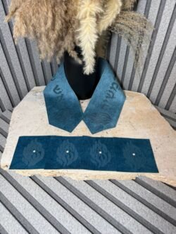 ⁦עטרה לטלית "האש שלי תוקד" כחול⁩ – תמונה ⁦2⁩