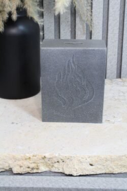 ⁦קופת צדקה האש שלי אבן כהה⁩ – תמונה ⁦2⁩