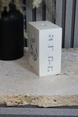 קופת צדקה האש שלי לבן כסף